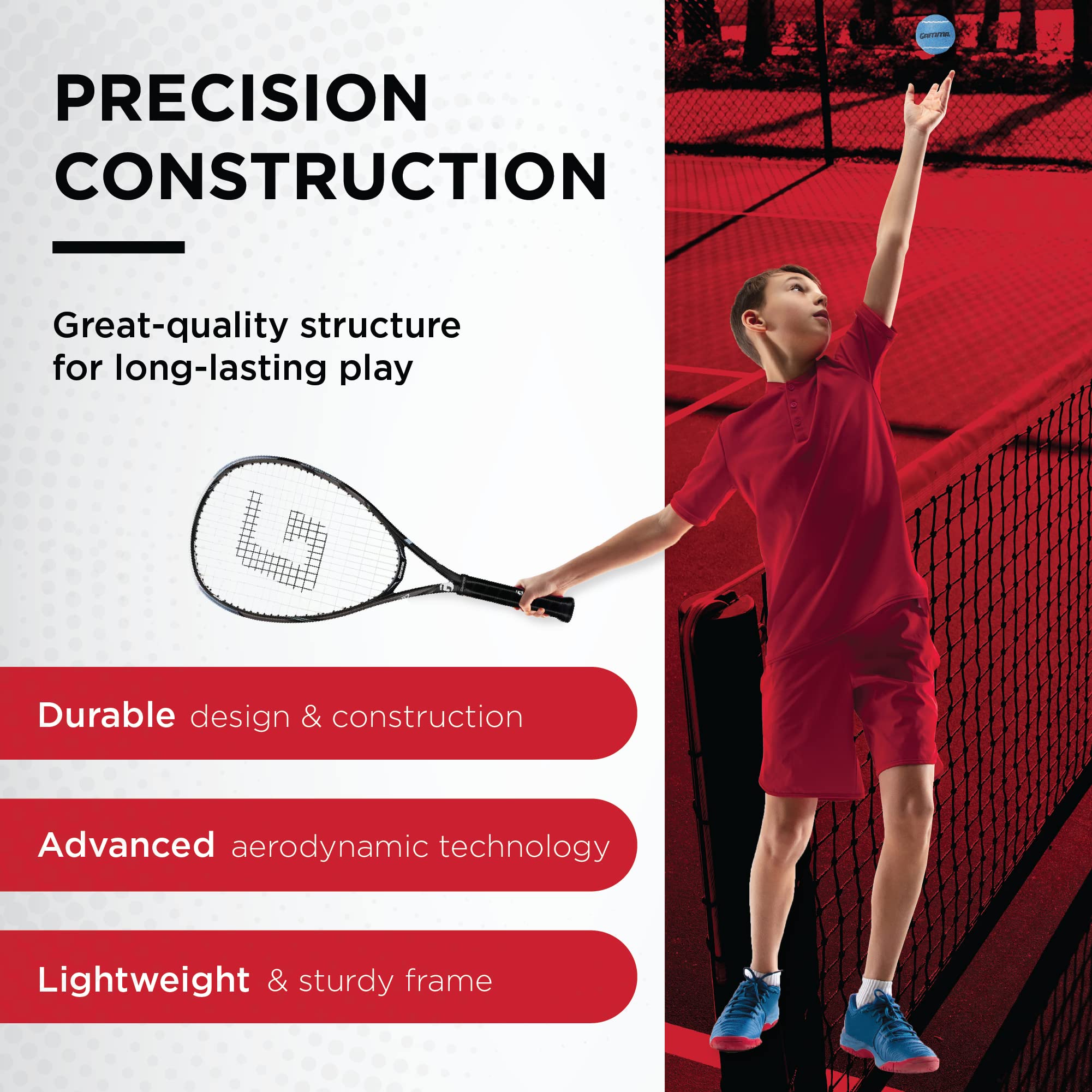 Amazon | (Grip Size: 4-1/2) - Gamma Sports RZR Bubba 117 Tennis